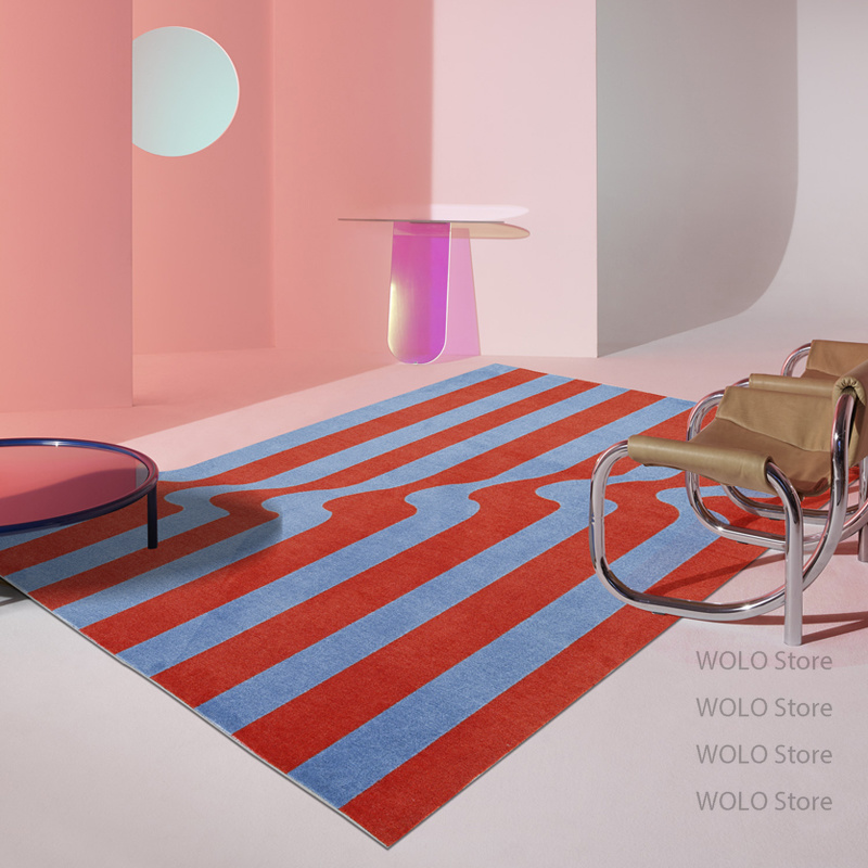 Home Textiles Plaid - İskandinav oturma odası dekorasyonu Vintage halı