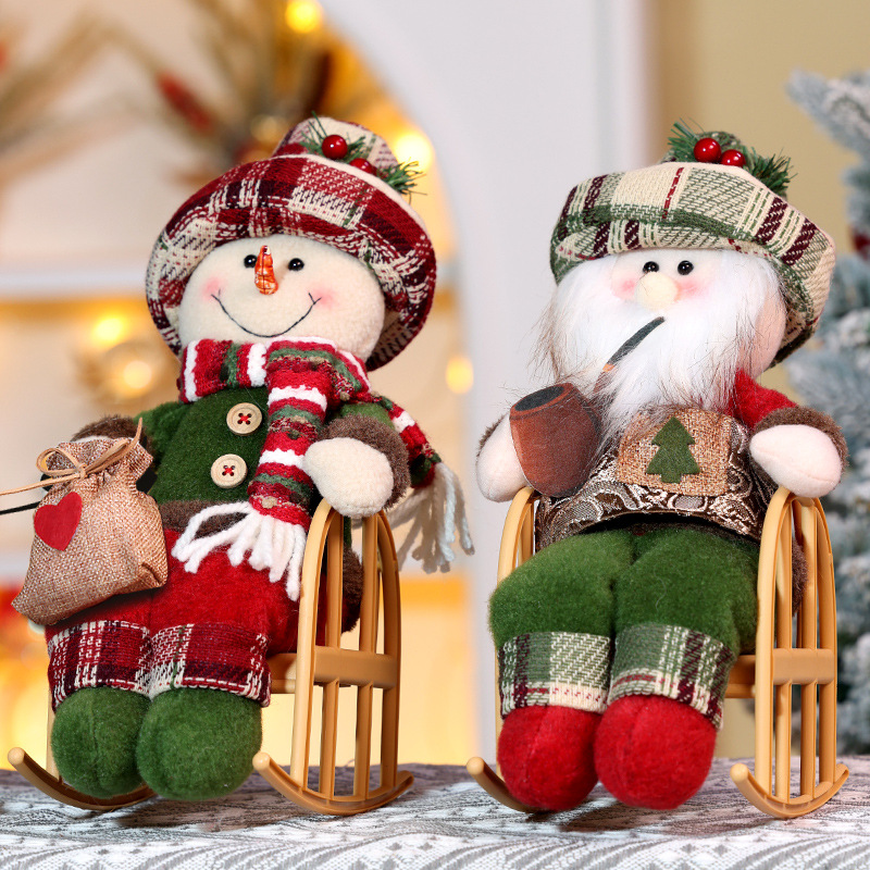 Home Textiles Plaid - 1 adet noel süsü kumaş sallanan