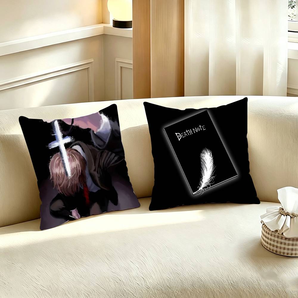 Home Textiles Notes - D-DEATH NOTE Yastık Kılıfı, Oda Kanepe