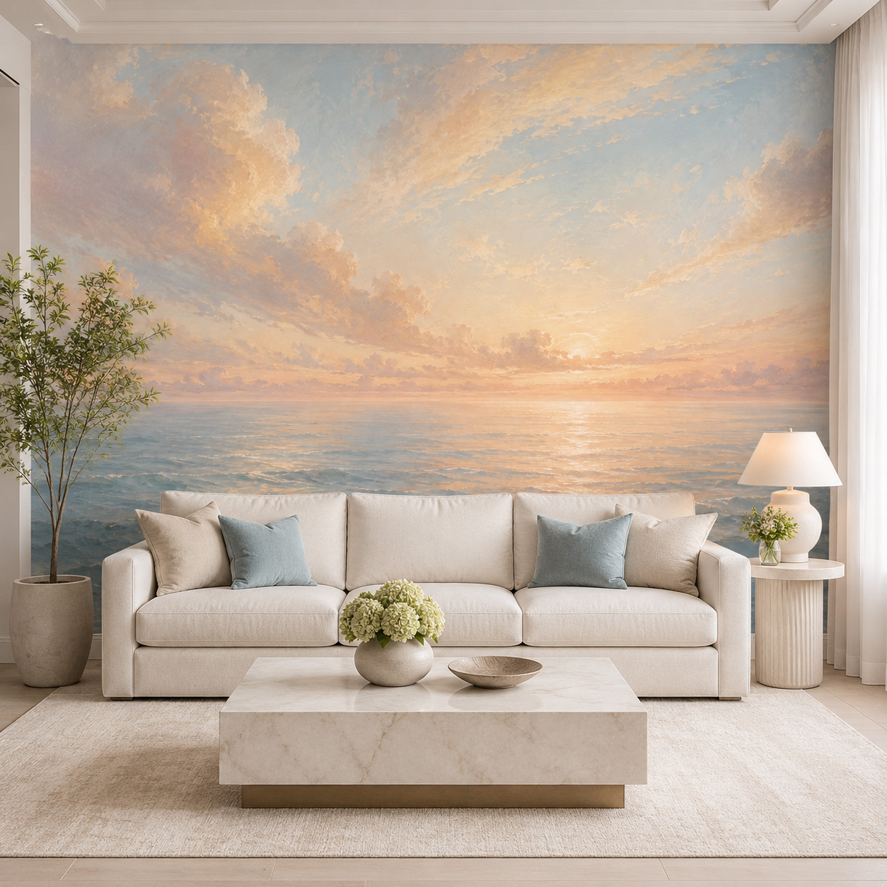 Pastel Okyanus Gün Doğumu Kend - Sunrise Home Textiles & Apparel incelemesi ve fiyatı