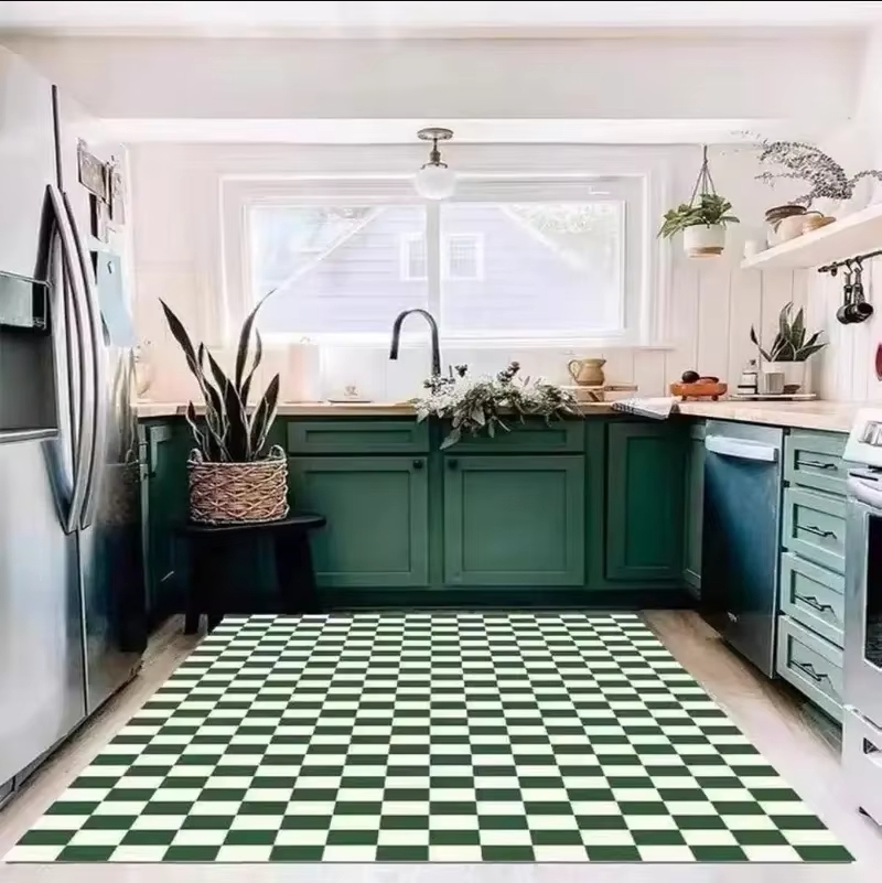 VIKAMA Damalı Halı Oturma Odas - Home Textiles Plaid incelemesi ve fiyatı