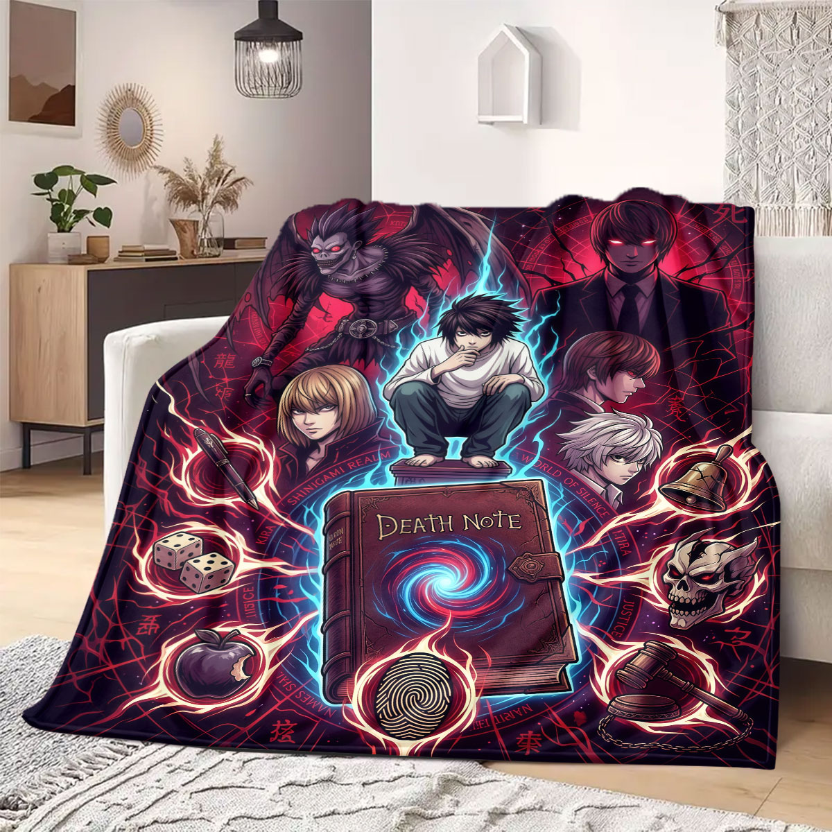 Death Note Radyant Baskılı Fla - Home Textiles Notes incelemesi ve fiyatı