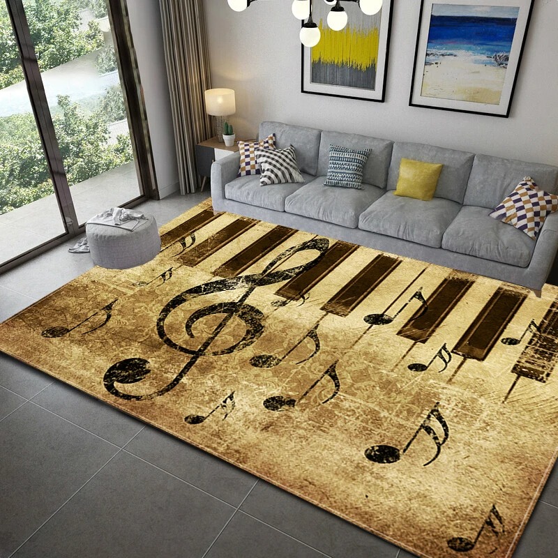 Piyano not müzik tema serisi h - Home Textiles Notes incelemesi ve fiyatı