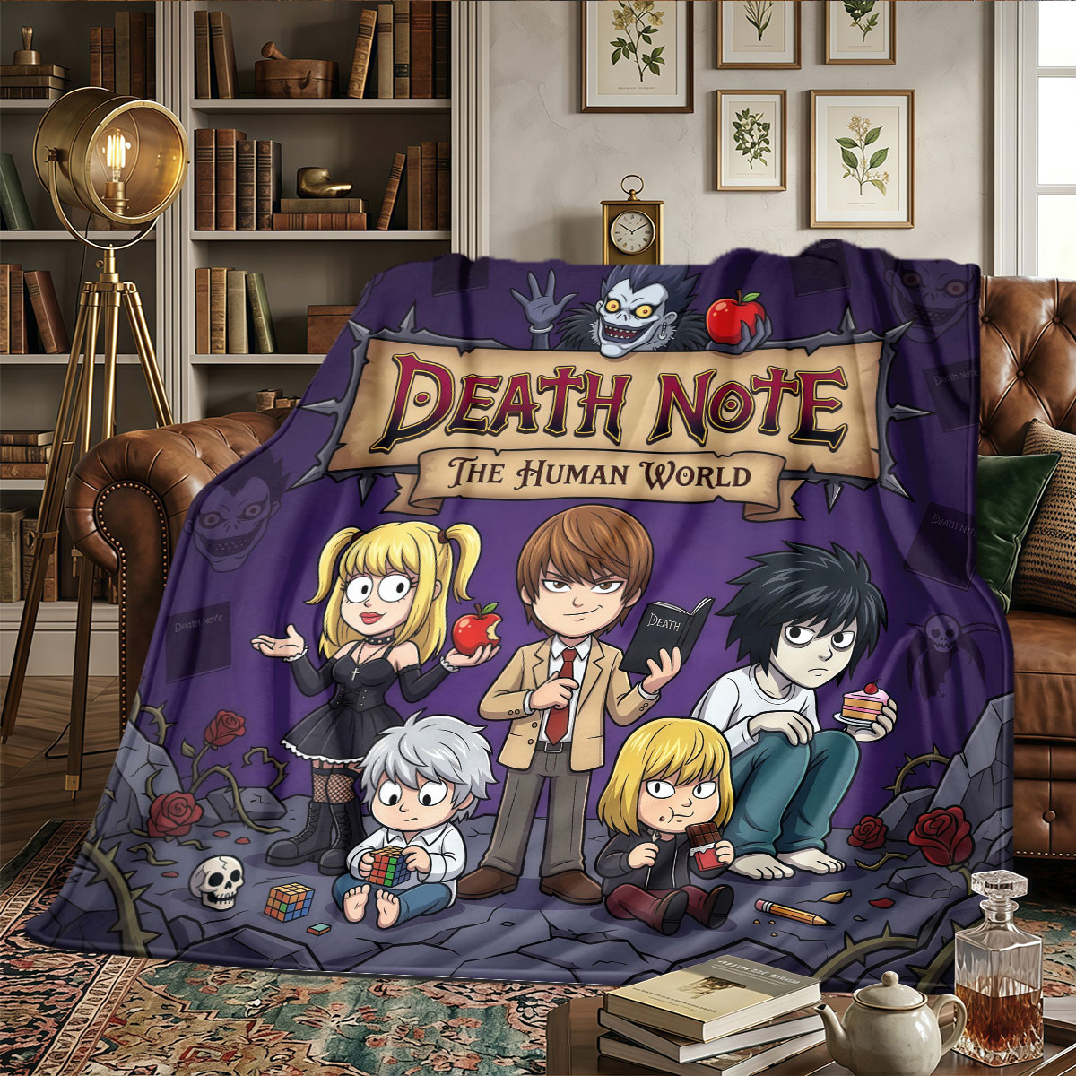 Death Note Desenli Ev Battaniy - Home Textiles Notes incelemesi ve fiyatı
