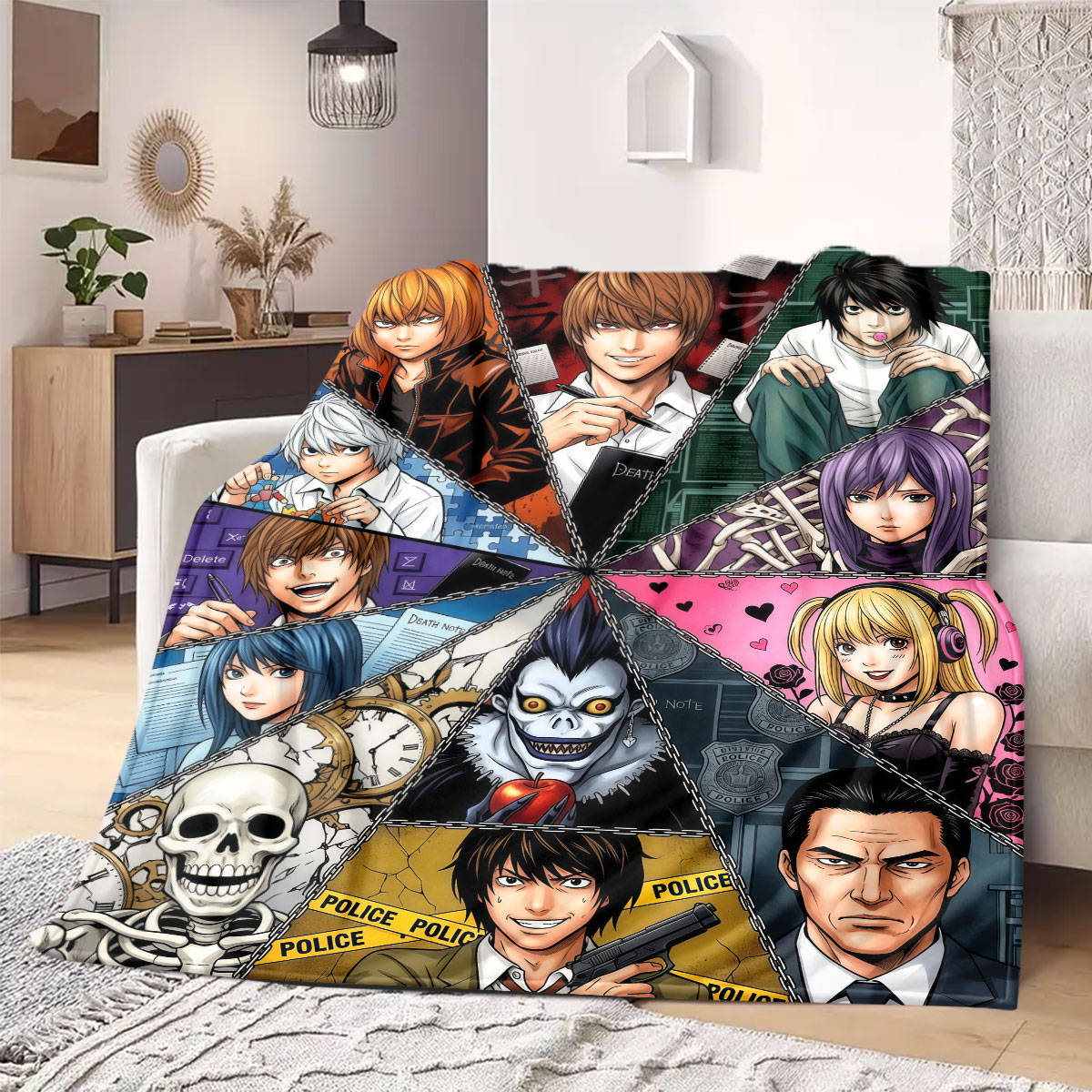 Death Note Grand Karikatür Fla - Home Textiles Notes incelemesi ve fiyatı